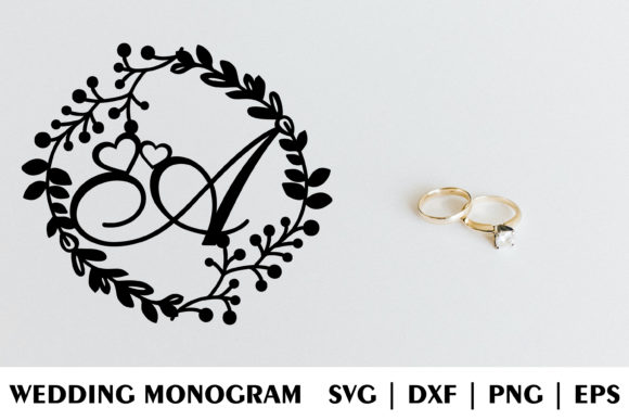 Letter a of Wedding Decorative Monogram: Graphics for Crafts