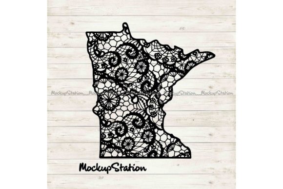 Minnesota State Mandala SVG MN Lace DXF Graphics